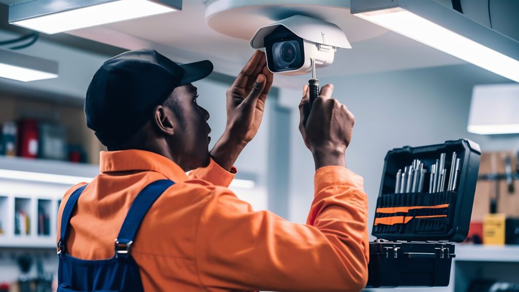 Pose et installation caméra de surveillance